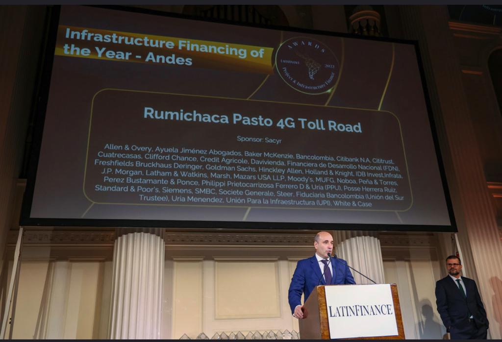 PREMIO LATINFINANCE AL PROYECTO VIAL RUMICHACA - PASTO